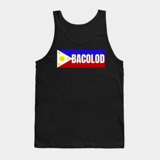 Bacolod City in the Philippines Flag Tank Top